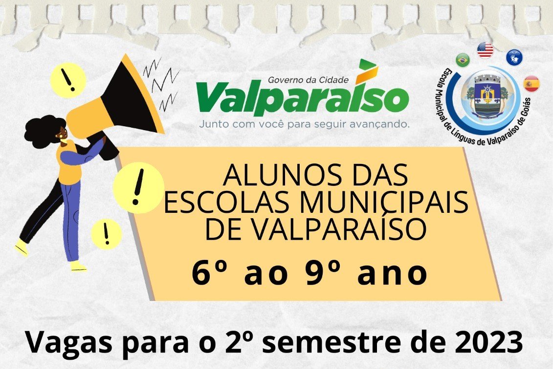 ESCOLA DE LÍNGUAS ABRE VAGAS PARA ALUNOS DA REDE MUNICIPAL